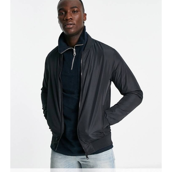 New BRAVE SOUL zip up TALL jacket with zip pockets J186 - Picture 1 of 4